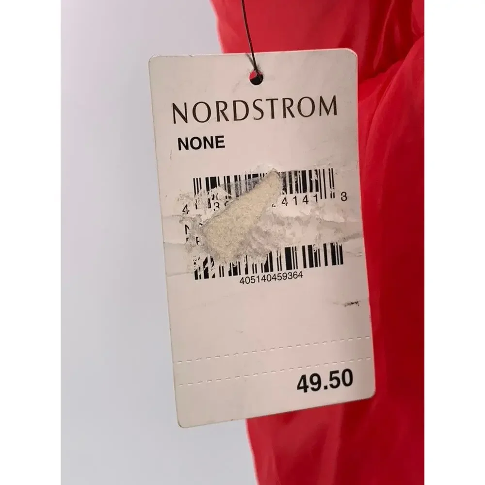 NORDSTROM Men's Red Puffer Pull-Through Scarf